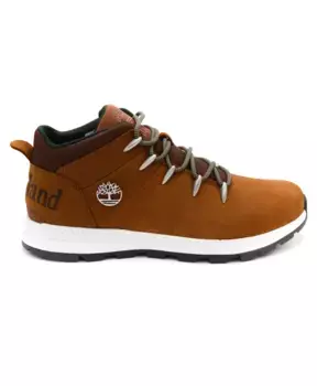 Стильные кожаные ботинки на шнуровке Timberland, коричневый