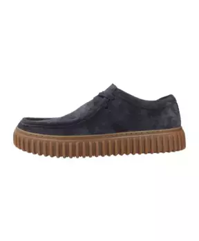 Стильные мужские ботинки на шнуровке. Clarks, синий
