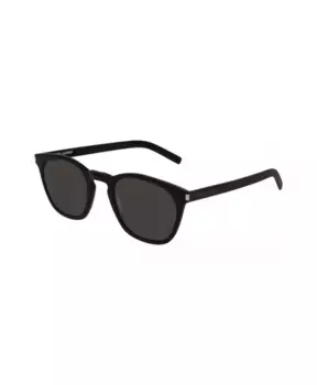 Стильные солнцезащитные очки sl 28 slim Saint Laurent, черный