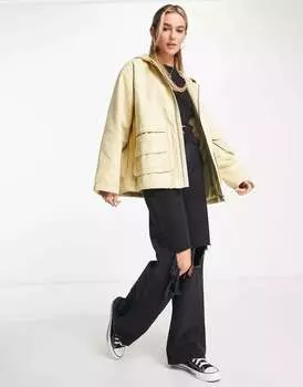 Стираная куртка-карго с карманами ASOS
