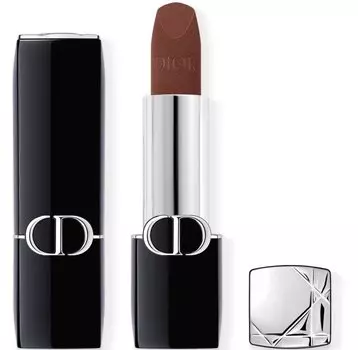 Стойкая губная помада DIOR Rouge Dior во флаконе со сменным картриджем, оттенок 400 Nude Line Velvet, 3,5 г