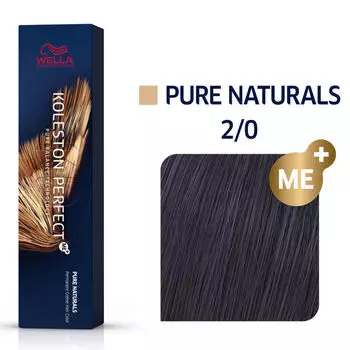 Стойкая краска для волос 2/0 Wella Professionals Koleston Perfect Me+, 60 мл