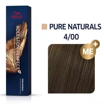 Стойкая краска для волос 4/00 60мл Wella Koleston Perfect ME+