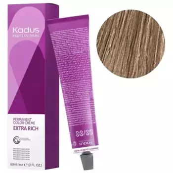 Стойкая краска для волос 60 мл 7/17 пепельно-русый коричневый Kadus