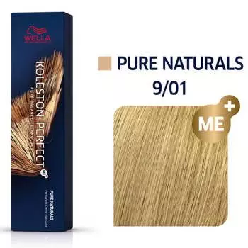 Стойкая краска для волос 9/01 60мл Wella Koleston Perfect ME+