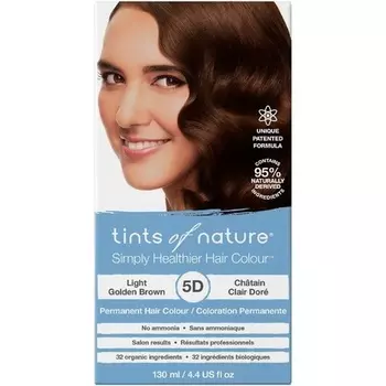 Стойкая краска для волос Tints of Nature 5D Светло-золотисто-коричневый 130мл