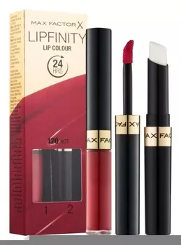 Стойкая помада с бальзамом Max Factor Lipfinity Lip Colour, оттенок 120 Hot