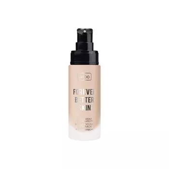 Стойкая тональная основа для лица 02 теплый бежевый Wibo Forever Better Skin, 28 мл