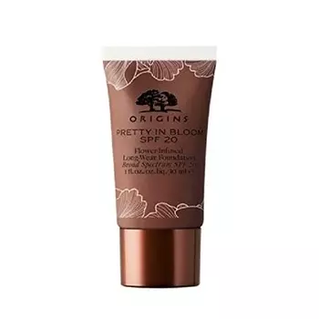 Стойкая тональная основа Pretty In Bloom с цветочным ароматом Spf20 710 Very Deep Cool, Origins
