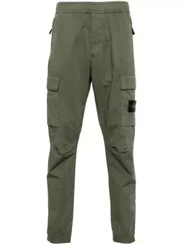 Stone Island брюки карго с нашивкой Compass, зеленый