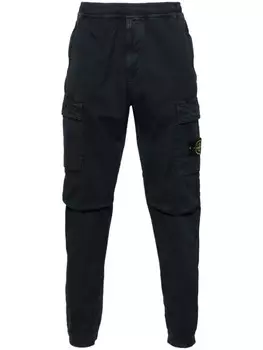 Stone Island брюки карго с нашивкой Compass, синий