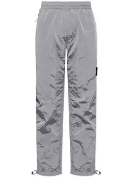 Stone Island брюки с нашивкой Compass, серый