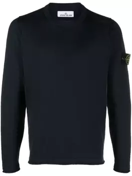 Stone Island джемпер с нашивкой Compass, синий
