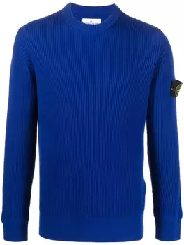 Stone Island джемпер с нашивкой Compass, синий