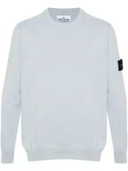 Stone Island джемпер с нашивкой Compass, синий