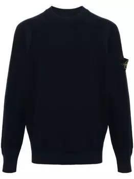 Stone Island джемпер с нашивкой Compass, синий