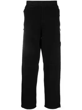 Stone Island флисовые брюки с нашивкой Compass, черный