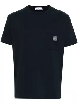 Stone Island футболка из джерси, синий