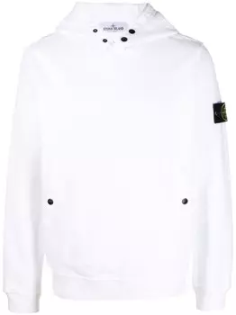 Stone Island худи с логотипом Compass, белый