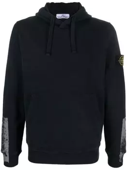 Stone Island худи с логотипом Compass, синий