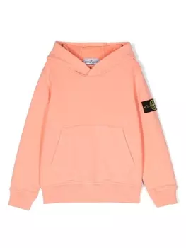 Stone Island Junior худи с логотипом Compass, розовый