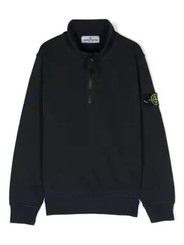 Stone Island Junior толстовка с нашивкой Compass, синий