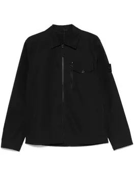 Stone Island куртка-рубашка Ghost, черный