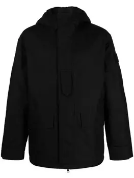 Stone Island куртка с капюшоном, черный