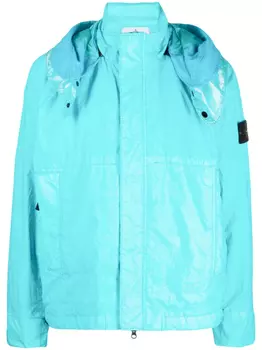 Stone Island легкая куртка с капюшоном, синий