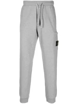 Stone Island меланжевые брюки, серый