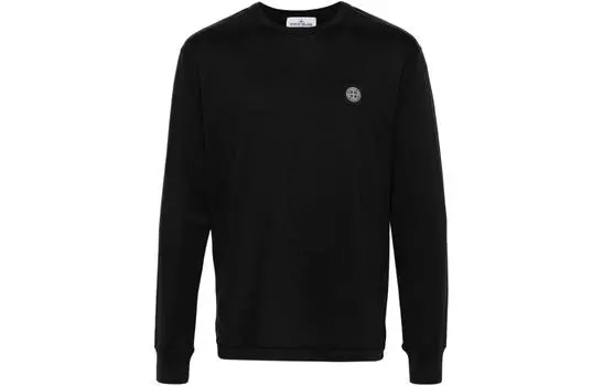 Футболка мужская Stone Island Logo Patch Crew, черный