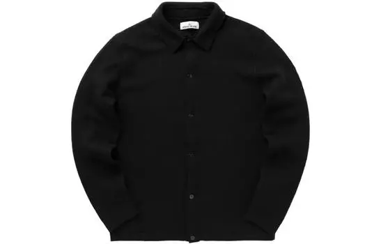 Рубашка мужская Stone Island утепленная, черный