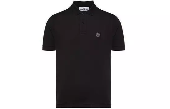STONE ISLAND Мужская рубашка поло, цвет Black