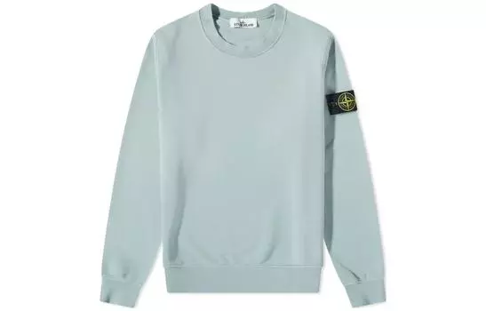 Толстовка мужская Stone Island Compass-badge, сине-зеленый