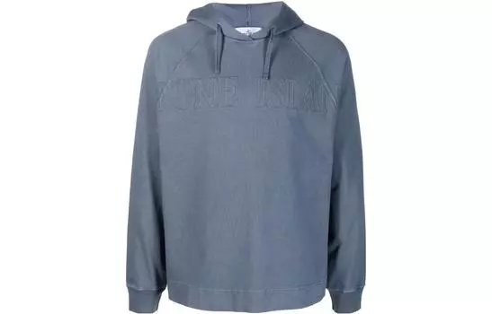 Толстовка мужская Stone Island с логотипом, синий