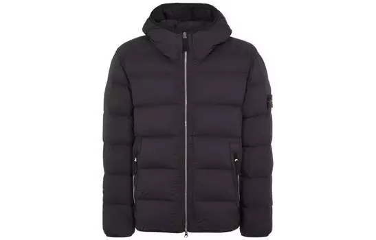 Мужской пуховик Stone Island, черный