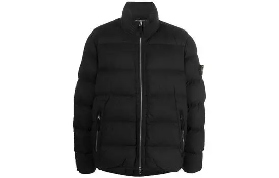 Мужской пуховик Stone Island, черный