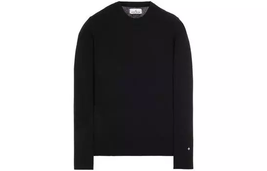 Свитер мужской Stone Island теплый, черный