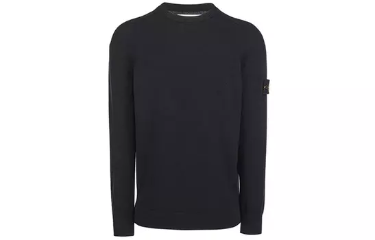 Свитер мужской Stone Island классический, черный