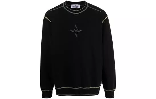 Свитер мужской Stone Island, черный / желтый
