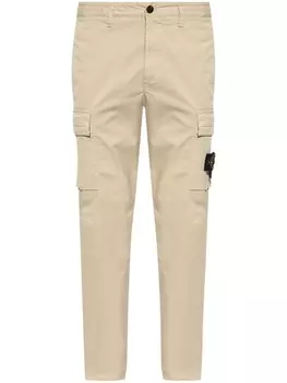 Stone Island облегающие брюки-карго с заниженной талией, нейтральный цвет