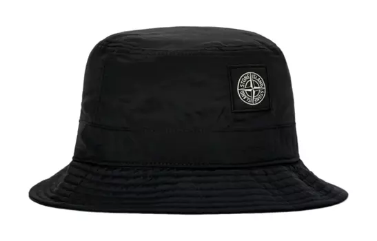 Панама Stone Island Unisex с логотипом, черный