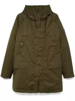 Stone Island парка с капюшоном, зеленый