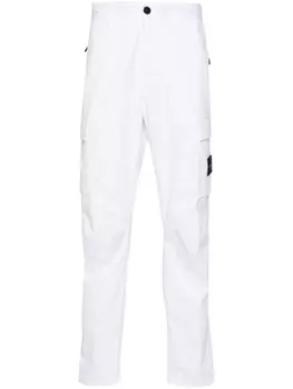 Stone Island прямые брюки карго, белый