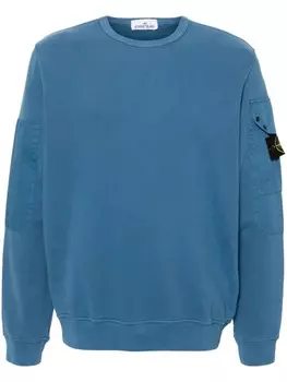 Stone Island толстовка с нашивкой Compass, синий