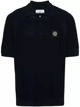 Stone Island трикотажная рубашка поло, синий