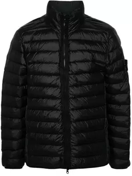 Stone Island утепленная куртка с логотипом компаса, черный