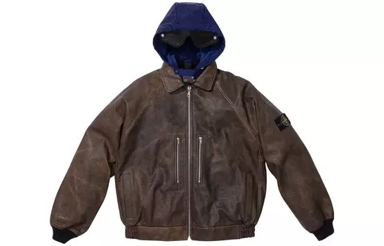 Stone Island X STONE ISLAND FW23 Совместная куртка унисекс Supreme, черный