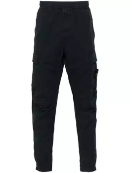 Stone Island зауженные брюки карго, синий