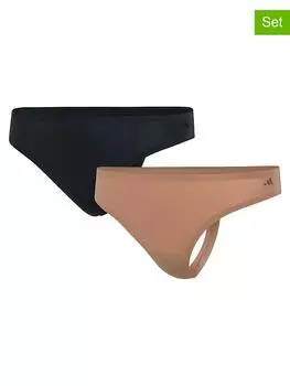 Стринги adidas, цвет hellbraun/schwarz